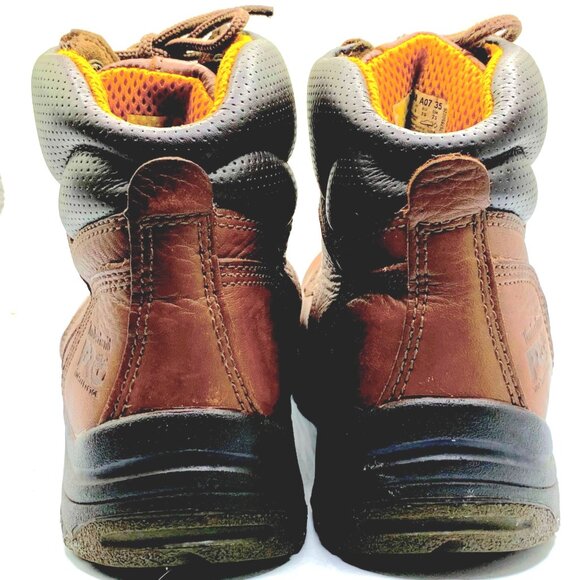 Timberland PRO Women's TiTAN 6" Safety Toe Work Boots 26388 Brown Size 8 - Picture 6 of 12